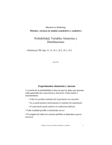 Probabilidad, Variables Aleatorias y Distribuciones