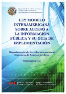 Libro de la Ley Modelo Interamericana sobre Acceso a la Información