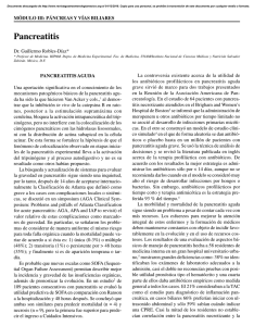 Pancreatitis - Revista de Gastroenterología de México