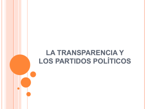 Foro La Transparencia y los Partidos Políticos