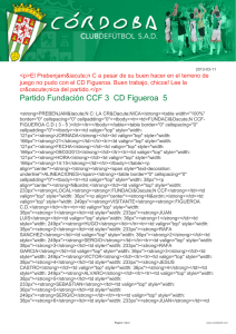 Partido Fundación CCF 3 CD Figueroa 5