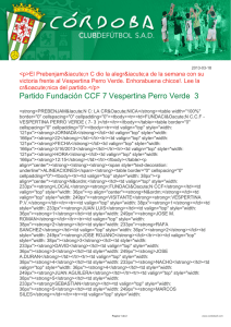 Partido Fundación CCF 7 Vespertina Perro Verde 3