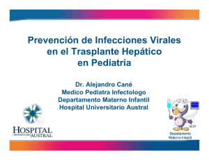Prevención de las infecciones virales en pacientes con trasplante