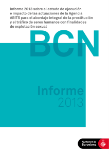 BCN Informe 2013 sobre el estado de ejecución e impacto de las