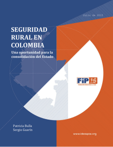 seguridad rural en colombia - Fundación Ideas para la Paz