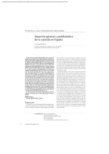 Situación general y problemática de la varicela en España