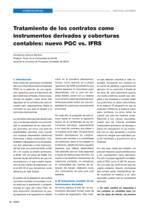 Tratamiento de los contratos como instrumentos derivados y