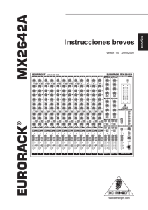 Manual Espanhol Behringer Mesa Audio MX2642A