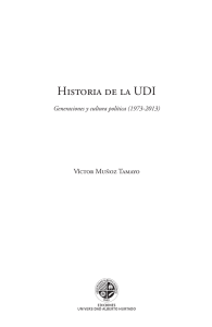 Historia de la UDI - Ediciones Universidad Alberto Hurtado