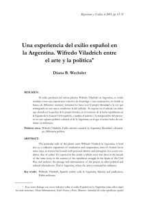 Una experiencia del exilio español en la Argentina. Wifredo