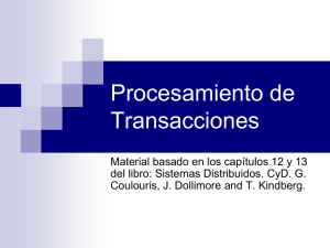 Transacciones y Control de Concurrencia I