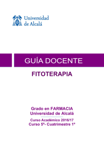 Grado en FARMACIA - Universidad de Alcalá