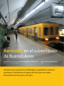 Aerosolesen el subterráneo de Buenos Aires