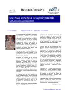 Volumen 2 nº 1 - Sociedad Española de Agroingeniería