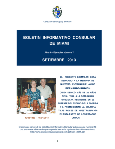 setiembre 2013 - Tarjeta Consular Uruguaya