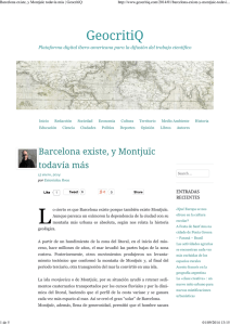 Barcelona existe, y Montjuïc todavía más | GeocritiQ
