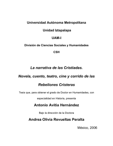 La narrativa de las Cristiadas. Novela, cuento, teatro