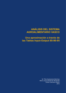 Tablas input-output de la C.A. de Euskadi 1995 (Análisis de