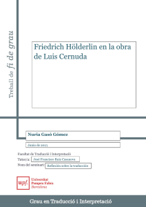 Friedrich Hölderlin en la obra de Luis Cernuda - e