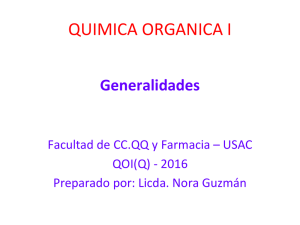 QUIMICA ORGANICA I - Departamento de Química Orgánica
