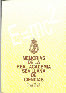 Volumen 6 Año 1998 - 2001 - Real Academia Sevillana de Ciencias