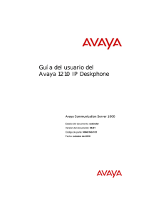 Uso del Avaya 1210 IP Deskphone