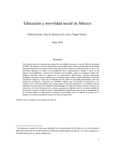 2. Movilidad social y educación en México.