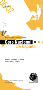 Concierto Coro Nacional de España