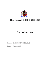 Curriculum vitae - Universidad Complutense de Madrid