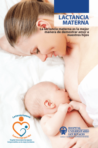 lactancia materna - Hospital Universitario San Ignacio