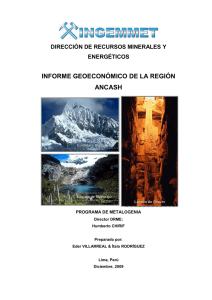 Informe Geoeconómico de la Región Ancash