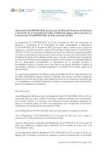 Instrucción UCA/I09VDF/2014, de 2 de mayo de 2014, del