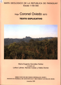 Hoja Coronel Oviedo 5670, Texto Explicativo