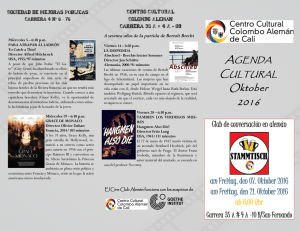 Oktober 2016 - Fundación Centro Cultural Colombo Alemán de Cali