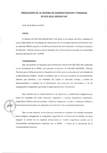Page 1 RESOLUCION DE LA OFICINA DE ADMINISTRACION Y