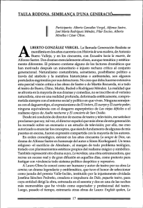 rAULA RODONA. SEMBLANCA D`UNA GENERACIÓ