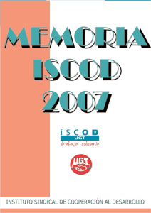 Memoria ISCOD 2007