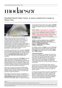 Westfield World Trade Center, la nueva catedral de la moda en