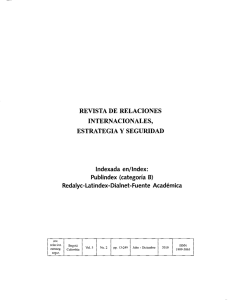REVISTA DE RELACIONES INTERNACIONALES, ESTRATEGIA Y
