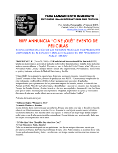 riiff annuncia “cine ¡olé!” evento de peliculas