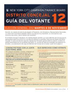2012 General Election Voter Guide (Spanish)