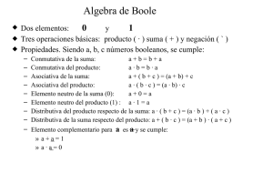 Algebra de Boole - ele-mariamoliner.dyndns.org