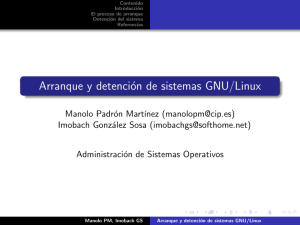 Arranque y detención de sistemas GNU/Linux