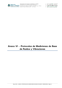 Anexo IV - Protocolos Mediociones de Base Ruidos y Vibraciones