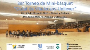 3er Torneo de Mini-básquet “Ciutat de Viladecans