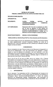 Resolución No. 136-2014-Pleno-TAdeCP (IMP - Decisión)