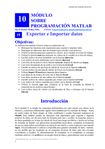 módulo 10 sobre programación matlab