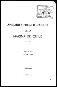 Page 1 ANUARIO HIDROGRAFICO DE LA MARINA DE CHILE T O