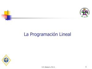 Introducción a la Programación Lineal