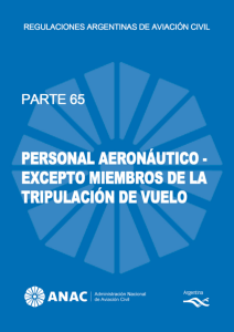 Personal Aeronáutico – Excepto Miembros de la Tripulación de Vuelo